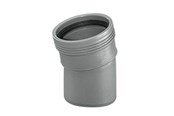 Entwässerungsprodukte - Wavin Wafix pp bend 15° x 50 mm grey - 1450310