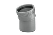 Entwässerungsprodukte - Wavin Wafix pp bend 15° x 75 mm grey - 1450320