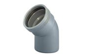 Entwässerungsprodukte - Wavin Wafix pp bend 45° x 75 mm grey - 1450322