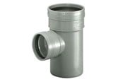 Entwässerungsprodukte - Wavin Wafix pp branch 88.5° ø75 x ø50 mm grey - 1450422