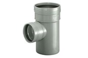Entwässerungsprodukte - Wavin Wafix pp branch 88.5° ø110 x ø110 mm grey - 1450448