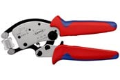 Werkzeuge für Sanitärarbeiten - KNIPEX Twistor®16, Selbsteinstellende Crimpzange für Aderendhülsen, mit drehbarem Crimpkopf - 97 53 18