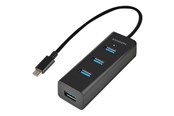 USB-Hubs - AXAGON HUE-S2C - hub - 4 ports USB-Hubs - USB 3.2 - 4 - Schwarz - HUE-S2C