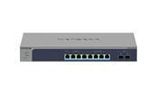 Switches - Netgear MS510TXUP 8-Port Multi-Gigabit/10G Ethernet Ultra60 PoE++ Smart Switch with 2 SFP+ Ports - MS510TXUP-100EUS