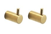 Badezimmerzubehör - Pressalit Towel hook w/pin brushed brass - Q70150