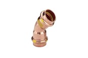 Druckrohre und Armaturen - Viega Profipress G bend 45° 22 Copper/bright 345624 - 345624