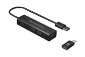 USB-Hubs - Conceptronic HUBBIES06B - hub - 4 ports USB-Hubs - USB 3.2 - 4 - Schwarz - HUBBIES06B