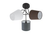 Lampen - EGLO ALMEIDA Deckenleuchte, anthrazit, weiss, braun - 95192