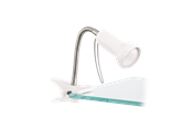 Lampen - EGLO FABIO Klemmleuchte, weiss, silber - 81262