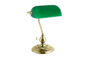 Lampen - EGLO BANKER Tischleuchte, grün - 90967