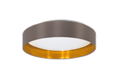 Lampen - EGLO MASERLO 2 Deckenleuchte, cappuccino, gold - 99542