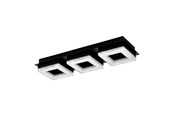 Lampen - EGLO FRADELO 1 Wand- / Deckenleuchte, schwarz, klar - 99325