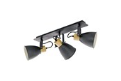 Lampen - EGLO COSWARTH Spot, anthrazit, creme-weiss, braun - 901176
