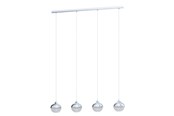 Lampen - EGLO MIOGLIA 1 Hängeleuchte, granille weiss, klar - 98628