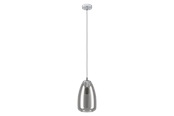 Lampen - EGLO ALOBRASE Hängeleuchte, schwarz-transparent - 98615