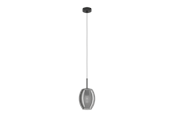 Lampen - EGLO CADAQUES Hängeleuchte, schwarz-transparent - 98582
