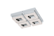 Lampen - EGLO FRADELO Wand- / Deckenleuchte, chrom, klar - 95657