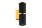 Lampen - EGLO PASSA Wandleuchte, schwarz, gold - 95364