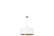 Lampen - EGLO PASTERI Hängeleuchte, weiss, kupfer - 95045