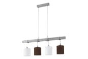 Lampen - EGLO TOWNSHEND 2 Hängeleuchte, weiss, braun - 49927