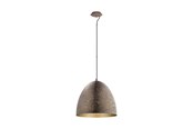 Lampen - EGLO SAFI Hängeleuchte, braun, gold - 49815