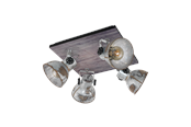 Lampen - EGLO BARNSTAPLE Spot, used look Zink - 49653