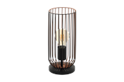Lampen - EGLO ROCCAMENA Tischleuchte, schwarz, kupfer - 49646