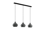 Lampen - EGLO TAMALLAT Hängeleuchte, schwarz-transparent - 43577