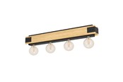 Lampen - EGLO LAYHAM Deckenleuchte, braun, schwarz - 43466