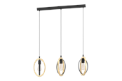 Lampen - EGLO BASILDON Hängeleuchte, schwarz, braun - 43462