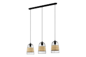 Lampen - EGLO ANWICK Hängeleuchte, natur - 43313