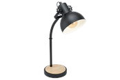Lampen - EGLO LUBENHAM Tischleuchte, schwarz, braun - 44058