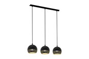 Lampen - EGLO CAMASTRA Hängeleuchte, schwarz, gold - 33334