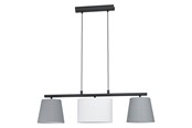 Lampen - EGLO ALMEIDA 1 Hängeleuchte, grau, weiss - 98587