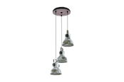 Lampen - EGLO BARNSTAPLE Hängeleuchte, used look Zink - 49647