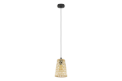Lampen - EGLO CLAVERDON Hängeleuchte, natur - 43252