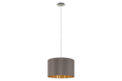 Lampen - EGLO MASERLO Hängeleuchte, cappuccino, gold - 31603