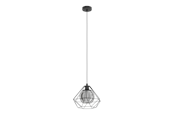 Lampen - EGLO VERNHAM Hängeleuchte, schwarz-transparent - 43482
