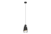 Lampen - EGLO AUSTELL Hängeleuchte, schwarz, gold - 49447