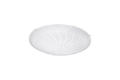 Lampen - EGLO MARGITTA 1 Wand- / Deckenleuchte, granille weiss, klar - 96089