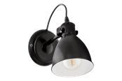 Lampen - EGLO PRIDDY Wandleuchte, schwarz, weiss - 49468