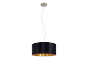 Lampen - EGLO MASERLO Hängeleuchte, schwarz, gold - 31605