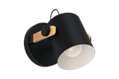 Lampen - EGLO HORNWOOD Wandleuchte, braun - 43518