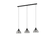 Lampen - EGLO BELESER Hängeleuchte, schwarz-transparent - 98384