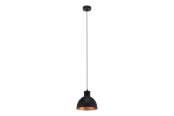 Lampen - EGLO TRURO 1 Hängeleuchte, schwarz, kupfer *DEMO* - 49238