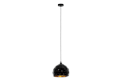 Lampen - EGLO ROCCAFORTE Hängeleuchte, schwarz, gold - 97845
