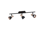 Lampen - EGLO BARNHAM Spot, schwarz, kupfer - 94586