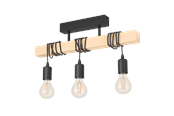Lampen - EGLO TOWNSHEND Deckenleuchte, schwarz, braun - 43511