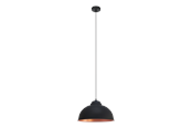 Lampen - EGLO TRURO 2 Hängeleuchte, schwarz, kupfer - 49247