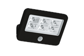 Lampen - EGLO GAVELLO Wandleuchte - schwarz/transparent - 33859